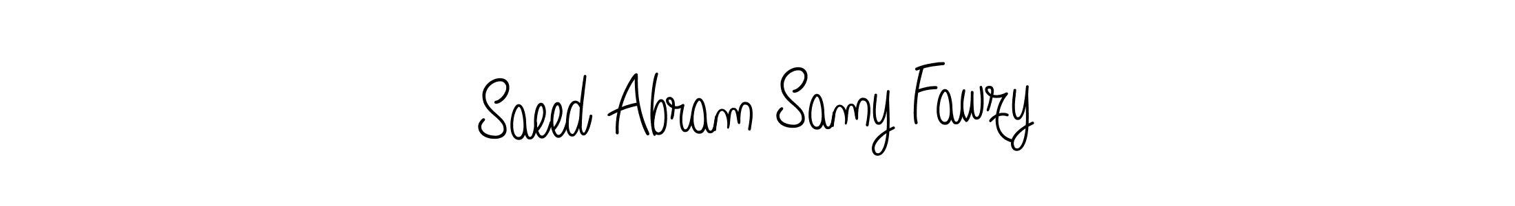 Make a beautiful signature design for name Saeed Abram Samy Fawzy. Use this online signature maker to create a handwritten signature for free. Saeed Abram Samy Fawzy signature style 5 images and pictures png