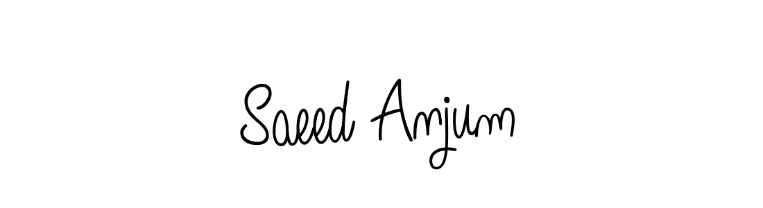Angelique-Rose-font-FFP is a professional signature style that is perfect for those who want to add a touch of class to their signature. It is also a great choice for those who want to make their signature more unique. Get Saeed Anjum name to fancy signature for free. Saeed Anjum signature style 5 images and pictures png