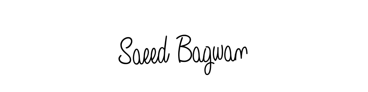 Use a signature maker to create a handwritten signature online. With this signature software, you can design (Angelique-Rose-font-FFP) your own signature for name Saeed Bagwan. Saeed Bagwan signature style 5 images and pictures png