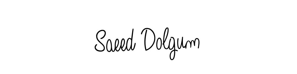 How to make Saeed Dolgum signature? Angelique-Rose-font-FFP is a professional autograph style. Create handwritten signature for Saeed Dolgum name. Saeed Dolgum signature style 5 images and pictures png