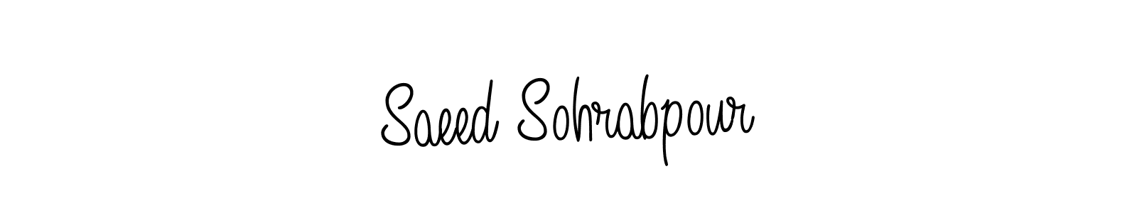 Saeed Sohrabpour stylish signature style. Best Handwritten Sign (Angelique-Rose-font-FFP) for my name. Handwritten Signature Collection Ideas for my name Saeed Sohrabpour. Saeed Sohrabpour signature style 5 images and pictures png