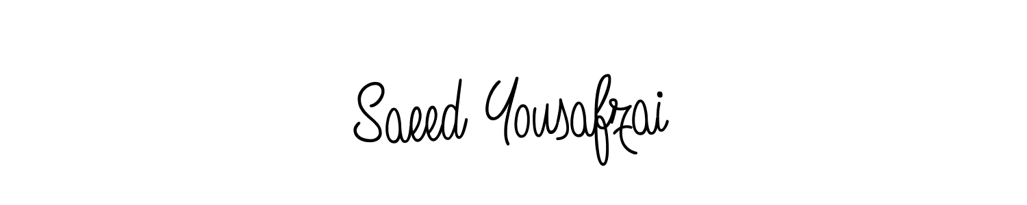 Saeed Yousafzai stylish signature style. Best Handwritten Sign (Angelique-Rose-font-FFP) for my name. Handwritten Signature Collection Ideas for my name Saeed Yousafzai. Saeed Yousafzai signature style 5 images and pictures png