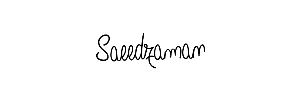 How to make Saeedzaman name signature. Use Angelique-Rose-font-FFP style for creating short signs online. This is the latest handwritten sign. Saeedzaman signature style 5 images and pictures png