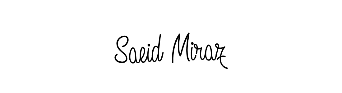 Create a beautiful signature design for name Saeid Miraz. With this signature (Angelique-Rose-font-FFP) fonts, you can make a handwritten signature for free. Saeid Miraz signature style 5 images and pictures png