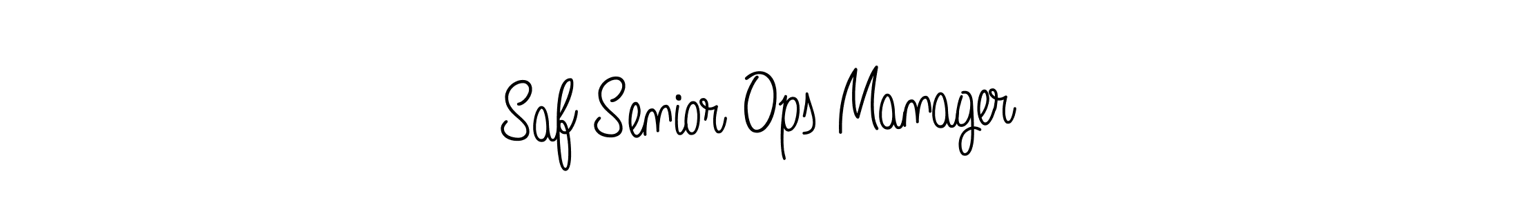 See photos of Saf Senior Ops Manager official signature by Spectra . Check more albums & portfolios. Read reviews & check more about Angelique-Rose-font-FFP font. Saf Senior Ops Manager signature style 5 images and pictures png