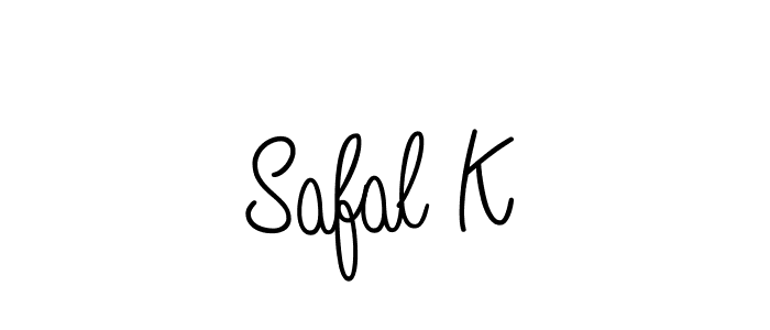 How to make Safal K name signature. Use Angelique-Rose-font-FFP style for creating short signs online. This is the latest handwritten sign. Safal K signature style 5 images and pictures png