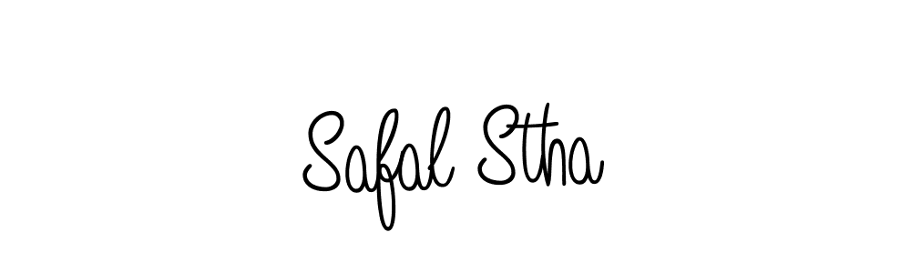 Safal Stha stylish signature style. Best Handwritten Sign (Angelique-Rose-font-FFP) for my name. Handwritten Signature Collection Ideas for my name Safal Stha. Safal Stha signature style 5 images and pictures png