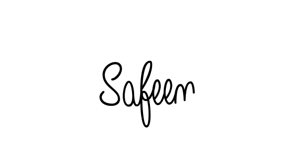 You should practise on your own different ways (Angelique-Rose-font-FFP) to write your name (Safeen) in signature. don't let someone else do it for you. Safeen signature style 5 images and pictures png