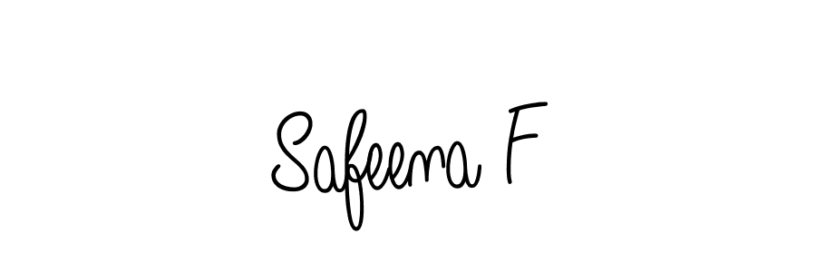Safeena F stylish signature style. Best Handwritten Sign (Angelique-Rose-font-FFP) for my name. Handwritten Signature Collection Ideas for my name Safeena F. Safeena F signature style 5 images and pictures png