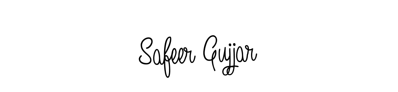 Safeer Gujjar stylish signature style. Best Handwritten Sign (Angelique-Rose-font-FFP) for my name. Handwritten Signature Collection Ideas for my name Safeer Gujjar. Safeer Gujjar signature style 5 images and pictures png