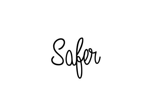 Make a beautiful signature design for name Safer. With this signature (Angelique-Rose-font-FFP) style, you can create a handwritten signature for free. Safer signature style 5 images and pictures png