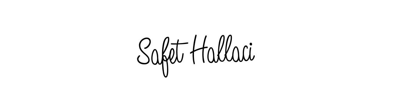 The best way (Angelique-Rose-font-FFP) to make a short signature is to pick only two or three words in your name. The name Safet Hallaci include a total of six letters. For converting this name. Safet Hallaci signature style 5 images and pictures png