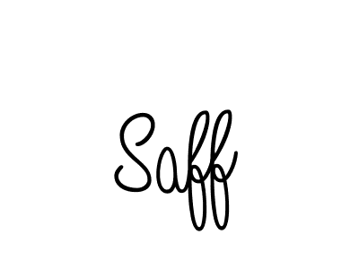 You should practise on your own different ways (Angelique-Rose-font-FFP) to write your name (Saff) in signature. don't let someone else do it for you. Saff signature style 5 images and pictures png