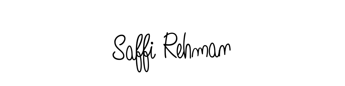 Create a beautiful signature design for name Saffi Rehman. With this signature (Angelique-Rose-font-FFP) fonts, you can make a handwritten signature for free. Saffi Rehman signature style 5 images and pictures png