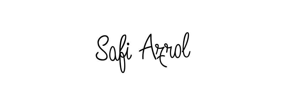 Use a signature maker to create a handwritten signature online. With this signature software, you can design (Angelique-Rose-font-FFP) your own signature for name Safi Azrol. Safi Azrol signature style 5 images and pictures png