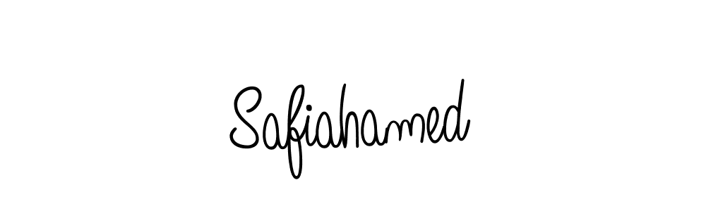 How to make Safiahamed name signature. Use Angelique-Rose-font-FFP style for creating short signs online. This is the latest handwritten sign. Safiahamed signature style 5 images and pictures png