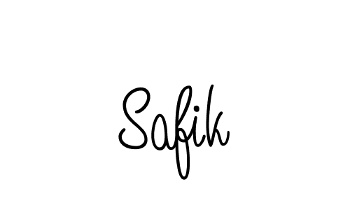 How to make Safik name signature. Use Angelique-Rose-font-FFP style for creating short signs online. This is the latest handwritten sign. Safik signature style 5 images and pictures png