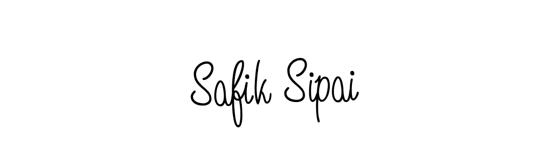 How to make Safik Sipai name signature. Use Angelique-Rose-font-FFP style for creating short signs online. This is the latest handwritten sign. Safik Sipai signature style 5 images and pictures png