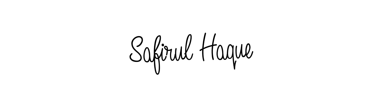 Design your own signature with our free online signature maker. With this signature software, you can create a handwritten (Angelique-Rose-font-FFP) signature for name Safirul Haque. Safirul Haque signature style 5 images and pictures png