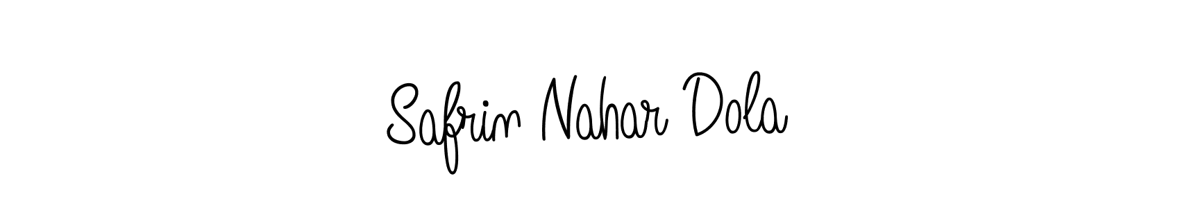 Also we have Safrin Nahar Dola name is the best signature style. Create professional handwritten signature collection using Angelique-Rose-font-FFP autograph style. Safrin Nahar Dola signature style 5 images and pictures png