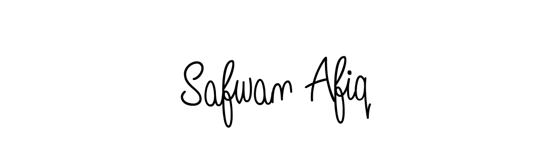 Use a signature maker to create a handwritten signature online. With this signature software, you can design (Angelique-Rose-font-FFP) your own signature for name Safwan Afiq. Safwan Afiq signature style 5 images and pictures png