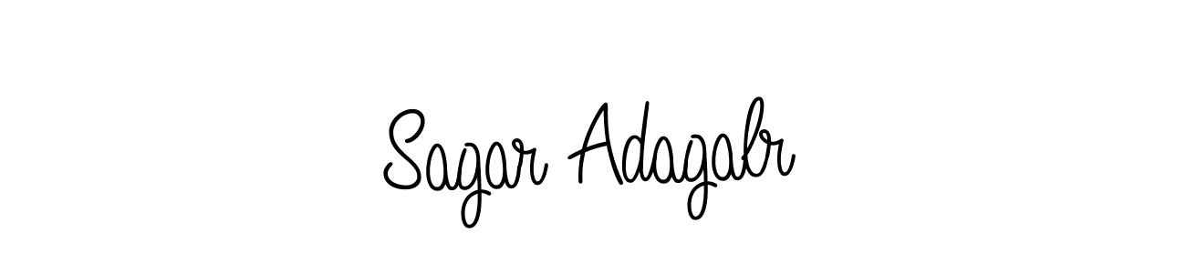 Design your own signature with our free online signature maker. With this signature software, you can create a handwritten (Angelique-Rose-font-FFP) signature for name Sagar Adagalr. Sagar Adagalr signature style 5 images and pictures png