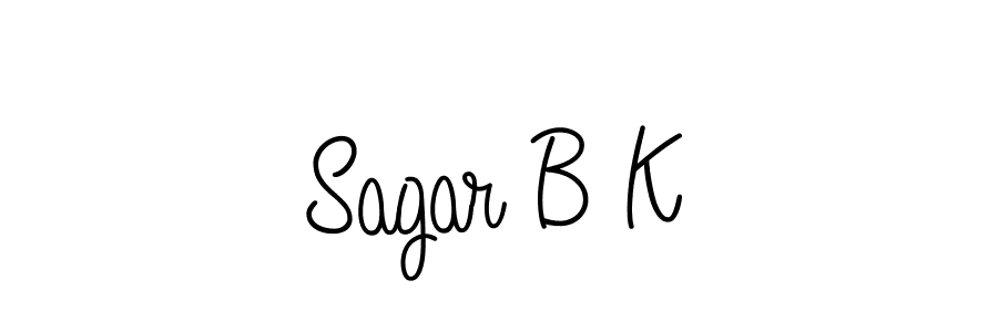 It looks lik you need a new signature style for name Sagar B K. Design unique handwritten (Angelique-Rose-font-FFP) signature with our free signature maker in just a few clicks. Sagar B K signature style 5 images and pictures png