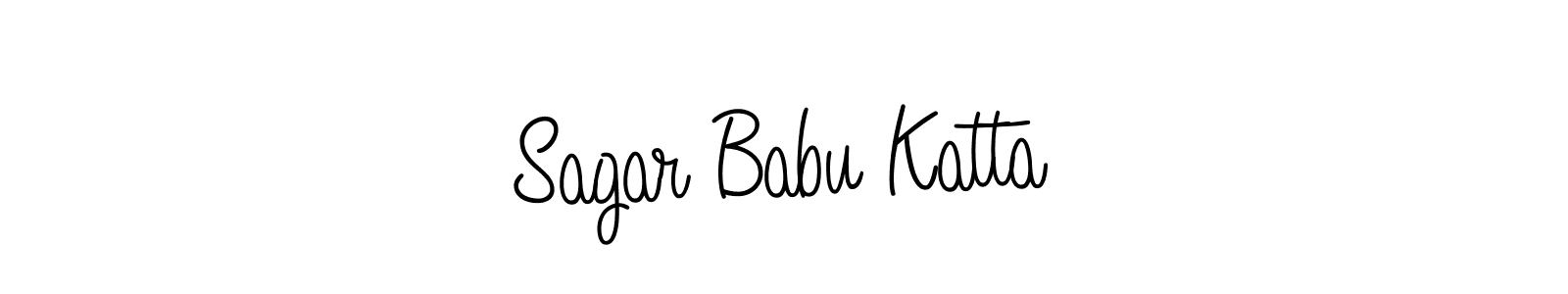 Make a beautiful signature design for name Sagar Babu Katta. With this signature (Angelique-Rose-font-FFP) style, you can create a handwritten signature for free. Sagar Babu Katta signature style 5 images and pictures png