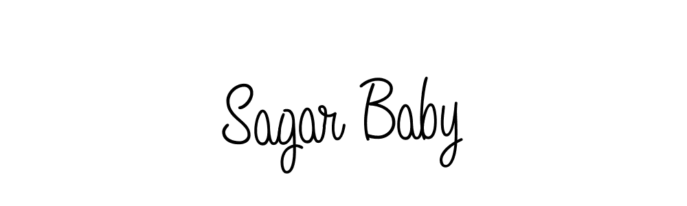 Sagar Baby stylish signature style. Best Handwritten Sign (Angelique-Rose-font-FFP) for my name. Handwritten Signature Collection Ideas for my name Sagar Baby. Sagar Baby signature style 5 images and pictures png