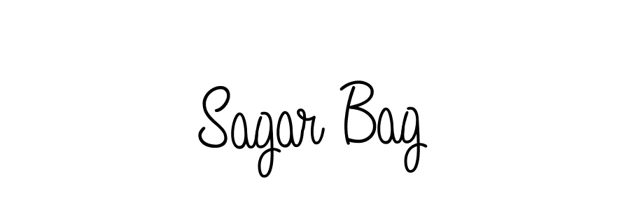 Use a signature maker to create a handwritten signature online. With this signature software, you can design (Angelique-Rose-font-FFP) your own signature for name Sagar Bag. Sagar Bag signature style 5 images and pictures png