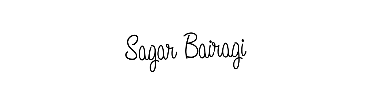 How to make Sagar Bairagi name signature. Use Angelique-Rose-font-FFP style for creating short signs online. This is the latest handwritten sign. Sagar Bairagi signature style 5 images and pictures png