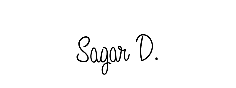 Make a beautiful signature design for name Sagar D.. With this signature (Angelique-Rose-font-FFP) style, you can create a handwritten signature for free. Sagar D. signature style 5 images and pictures png