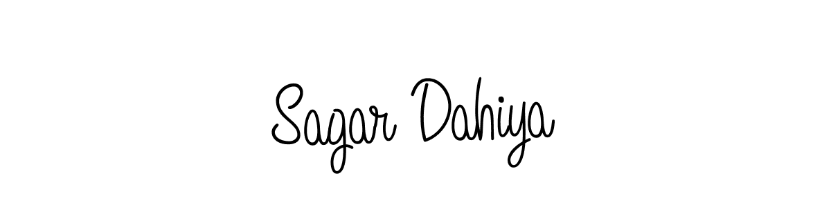 How to make Sagar Dahiya name signature. Use Angelique-Rose-font-FFP style for creating short signs online. This is the latest handwritten sign. Sagar Dahiya signature style 5 images and pictures png