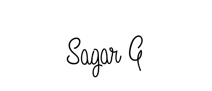 Also we have Sagar G name is the best signature style. Create professional handwritten signature collection using Angelique-Rose-font-FFP autograph style. Sagar G signature style 5 images and pictures png