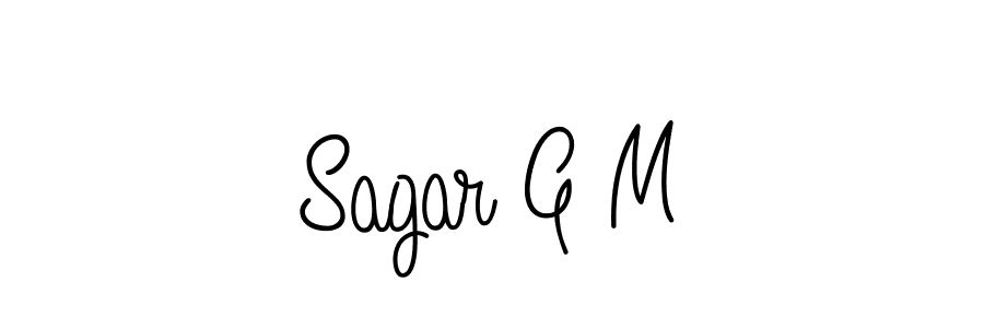 Angelique-Rose-font-FFP is a professional signature style that is perfect for those who want to add a touch of class to their signature. It is also a great choice for those who want to make their signature more unique. Get Sagar G M name to fancy signature for free. Sagar G M signature style 5 images and pictures png