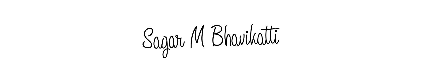 Make a short Sagar M Bhavikatti signature style. Manage your documents anywhere anytime using Angelique-Rose-font-FFP. Create and add eSignatures, submit forms, share and send files easily. Sagar M Bhavikatti signature style 5 images and pictures png