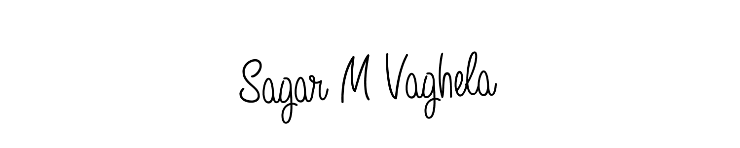 Best and Professional Signature Style for Sagar M Vaghela. Angelique-Rose-font-FFP Best Signature Style Collection. Sagar M Vaghela signature style 5 images and pictures png