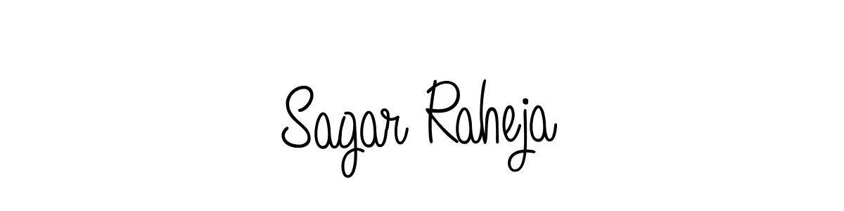 You should practise on your own different ways (Angelique-Rose-font-FFP) to write your name (Sagar Raheja) in signature. don't let someone else do it for you. Sagar Raheja signature style 5 images and pictures png