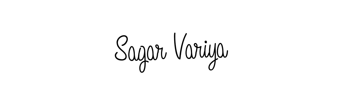 Make a beautiful signature design for name Sagar Variya. With this signature (Angelique-Rose-font-FFP) style, you can create a handwritten signature for free. Sagar Variya signature style 5 images and pictures png