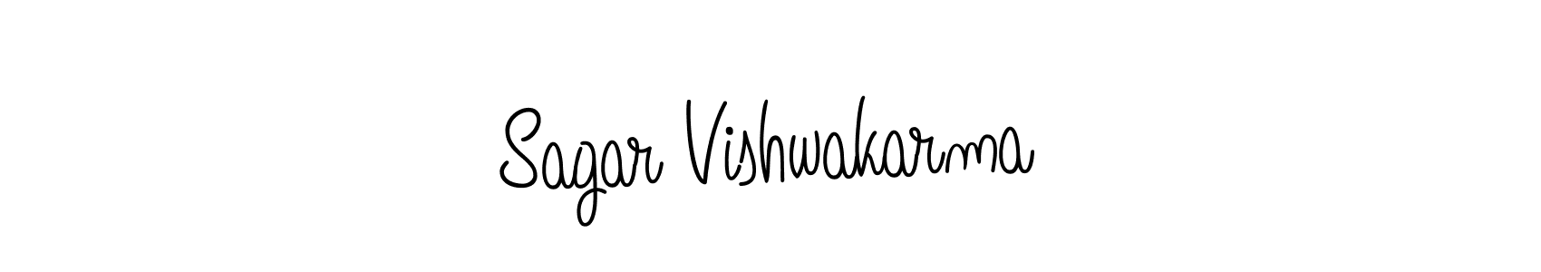 The best way (Angelique-Rose-font-FFP) to make a short signature is to pick only two or three words in your name. The name Sagar Vishwakarma include a total of six letters. For converting this name. Sagar Vishwakarma signature style 5 images and pictures png