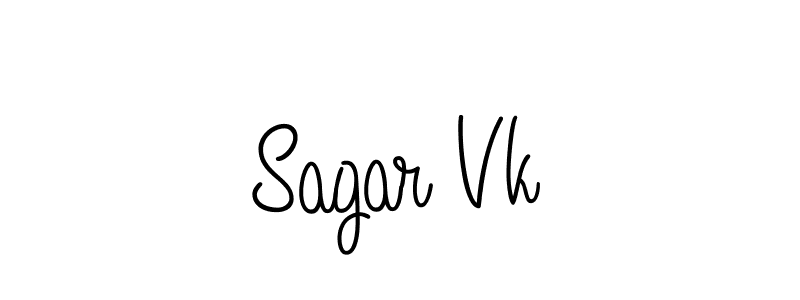 Angelique-Rose-font-FFP is a professional signature style that is perfect for those who want to add a touch of class to their signature. It is also a great choice for those who want to make their signature more unique. Get Sagar Vk name to fancy signature for free. Sagar Vk signature style 5 images and pictures png