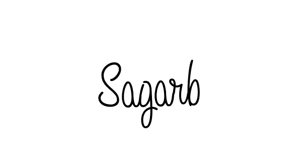 You should practise on your own different ways (Angelique-Rose-font-FFP) to write your name (Sagarb) in signature. don't let someone else do it for you. Sagarb signature style 5 images and pictures png