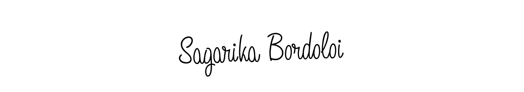 Use a signature maker to create a handwritten signature online. With this signature software, you can design (Angelique-Rose-font-FFP) your own signature for name Sagarika Bordoloi. Sagarika Bordoloi signature style 5 images and pictures png