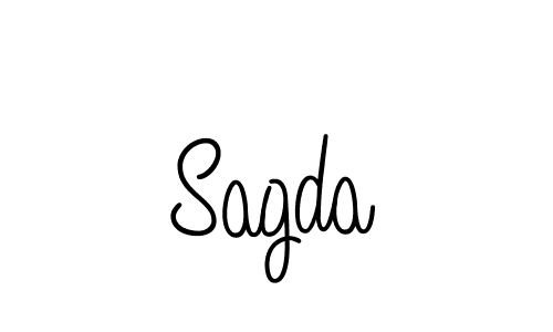 How to make Sagda signature? Angelique-Rose-font-FFP is a professional autograph style. Create handwritten signature for Sagda name. Sagda signature style 5 images and pictures png