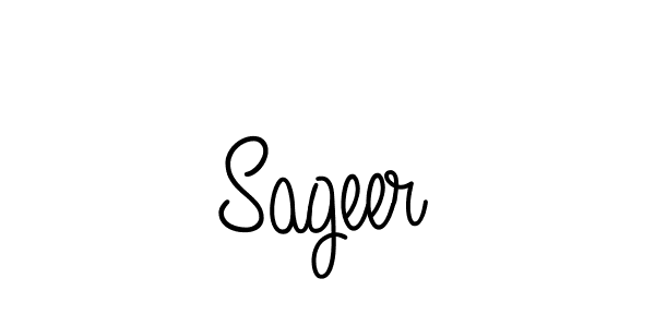 How to make Sageer signature? Angelique-Rose-font-FFP is a professional autograph style. Create handwritten signature for Sageer name. Sageer signature style 5 images and pictures png