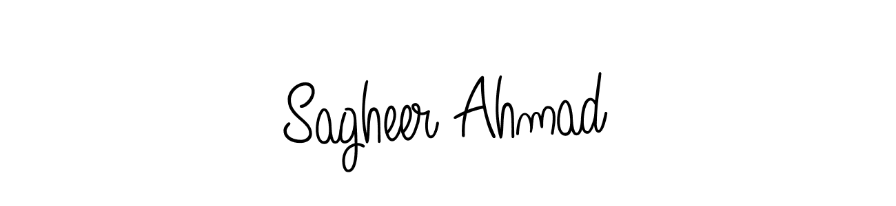 Check out images of Autograph of Sagheer Ahmad name. Actor Sagheer Ahmad Signature Style. Angelique-Rose-font-FFP is a professional sign style online. Sagheer Ahmad signature style 5 images and pictures png