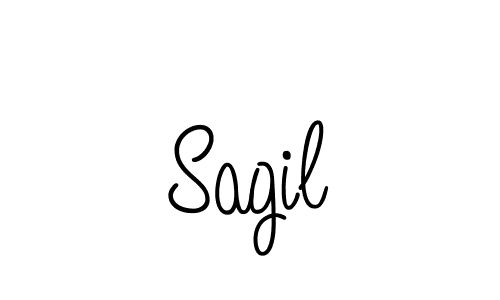 How to make Sagil name signature. Use Angelique-Rose-font-FFP style for creating short signs online. This is the latest handwritten sign. Sagil signature style 5 images and pictures png