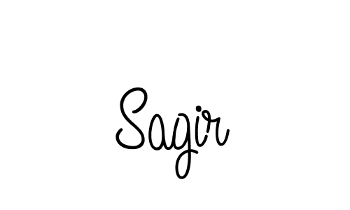 Design your own signature with our free online signature maker. With this signature software, you can create a handwritten (Angelique-Rose-font-FFP) signature for name Sagir. Sagir signature style 5 images and pictures png