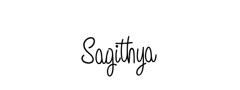 How to make Sagithya name signature. Use Angelique-Rose-font-FFP style for creating short signs online. This is the latest handwritten sign. Sagithya signature style 5 images and pictures png