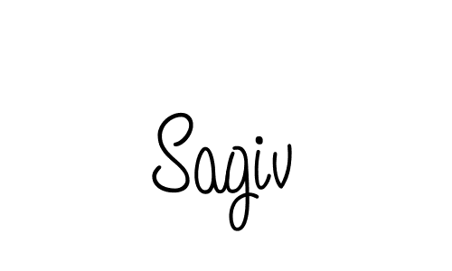 The best way (Angelique-Rose-font-FFP) to make a short signature is to pick only two or three words in your name. The name Sagiv include a total of six letters. For converting this name. Sagiv signature style 5 images and pictures png